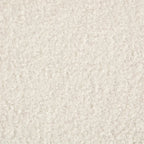 Poltrona a botte girevole a 360° rivestita in Teddy bianco da 32,68 pollici con base in metallo