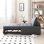 Pouf Letto Singolo in Similpelle 39 con Schienale Regolabile