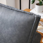 Pouf Letto Singolo in Similpelle 39 con Schienale Regolabile