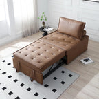 Pouf Letto Singolo in Similpelle 39 con Schienale Regolabile