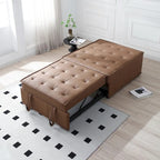 Pouf Letto Singolo in Similpelle 39 con Schienale Regolabile