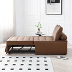 Pouf Letto Singolo in Similpelle 39 con Schienale Regolabile