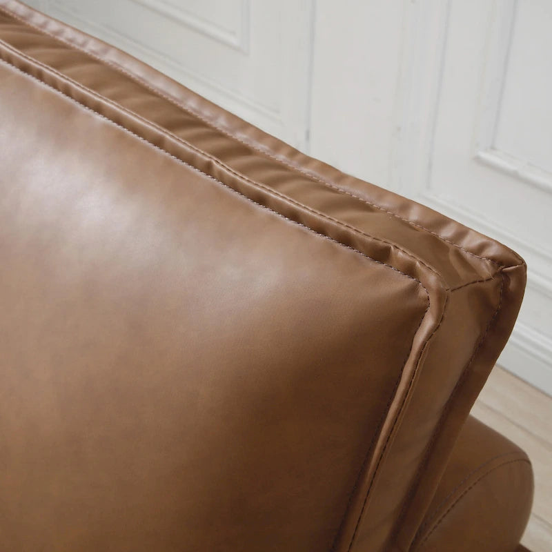 Pouf Letto Singolo in Similpelle 39 con Schienale Regolabile