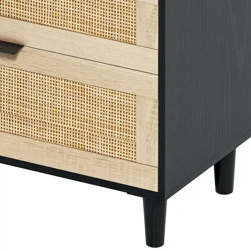 Cassettiera in rattan con cassetti per camera da letto