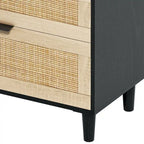Cassettiera in rattan con cassetti per camera da letto