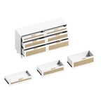Cassettiera in rattan con cassetti per camera da letto