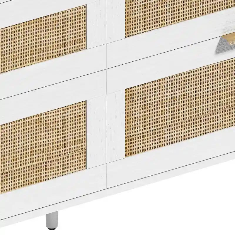 Cassettiera in rattan con cassetti per camera da letto