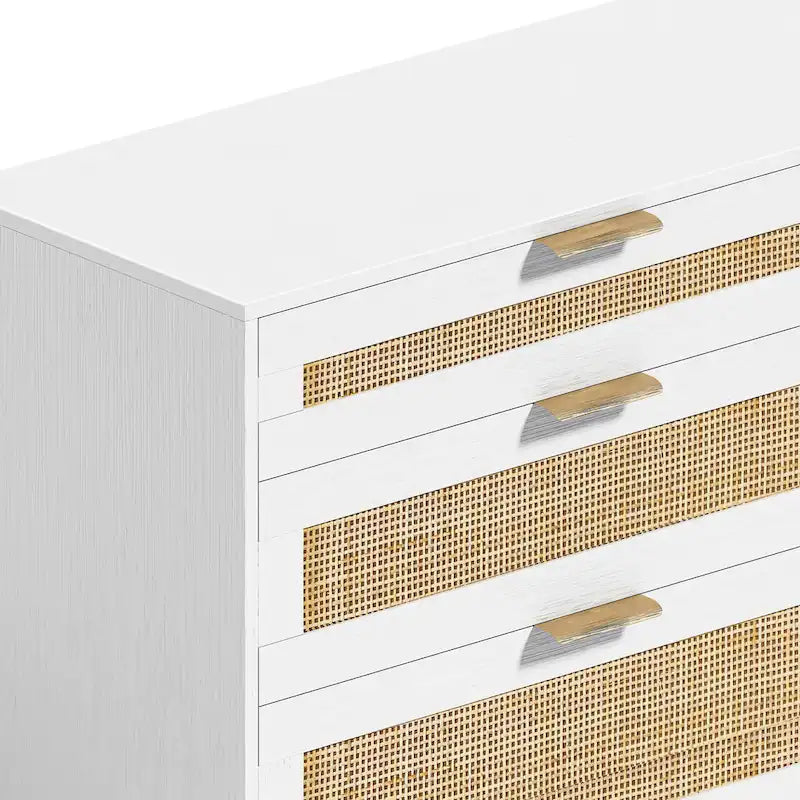 Cassettiera in rattan con cassetti per camera da letto