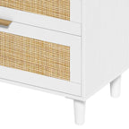 Cassettiera in rattan con cassetti per camera da letto