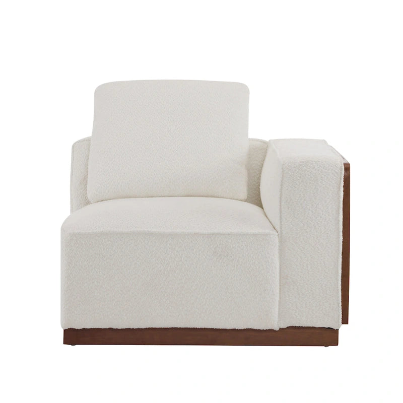 Divano modulare 2 posti beige larghezza 74