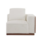 Divano modulare 2 posti beige larghezza 74
