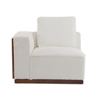 Divano modulare 2 posti beige larghezza 74