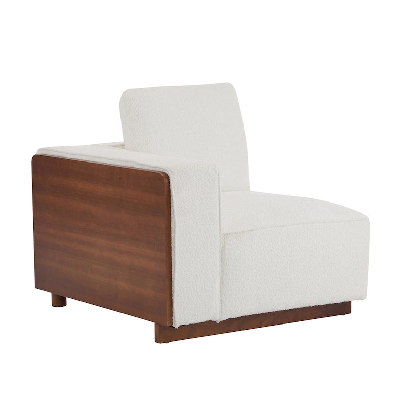 Divano modulare 2 posti beige larghezza 74