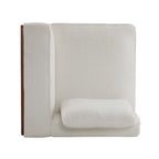 Divano modulare 2 posti beige larghezza 74