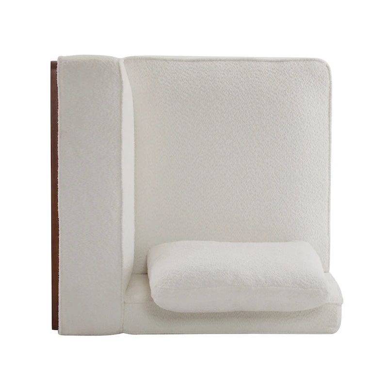 Divano modulare 2 posti beige larghezza 74