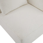 Divano modulare 2 posti beige larghezza 74