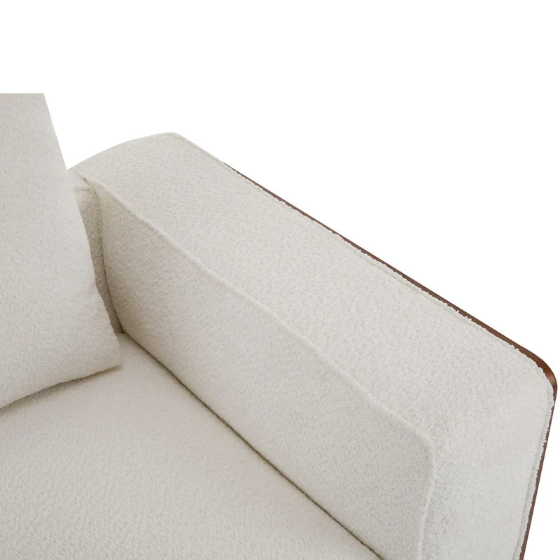 Divano modulare 2 posti beige larghezza 74