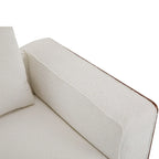 Divano modulare 2 posti beige larghezza 74