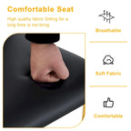 Set di sedie da pranzo in PU, sedie da pranzo nere dal design unico, materiale in PU, abbinate a gambe in metallo dorato (set da 4)