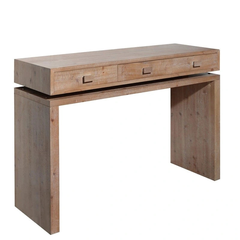 Tavolo da ingresso da 47 pollici con cassetti, Consolle in legno per ingresso, corridoio, atrio, ufficio