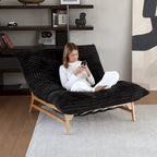 Poltrona sacco grande, sedia moderna per il tempo libero, comodo divano letto, poltrona lounge per soggiorno e camera da letto