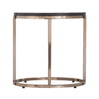Set di 2 tavolini da caffè rotondi a specchio nidificati per soggiorno - 32 x 32 x 17