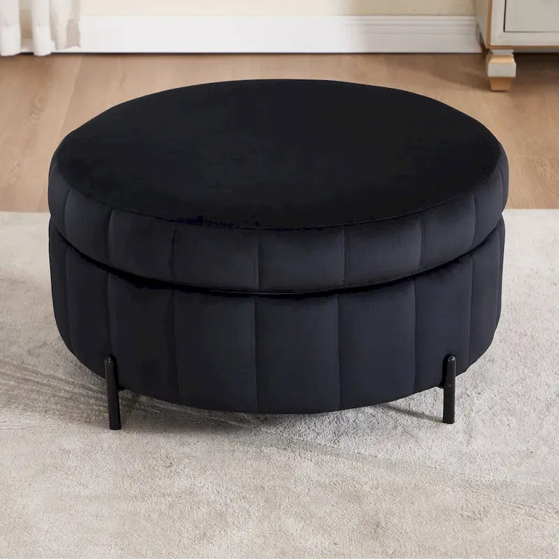 Poltrona girevole moderna da 40,4 W, poltrona singola girevole con pouf