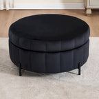 Poltrona girevole moderna da 40,4 W, poltrona singola girevole con pouf