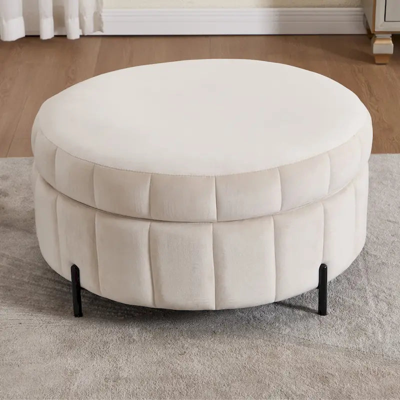 Poltrona girevole moderna da 40,4 W, poltrona singola girevole con pouf