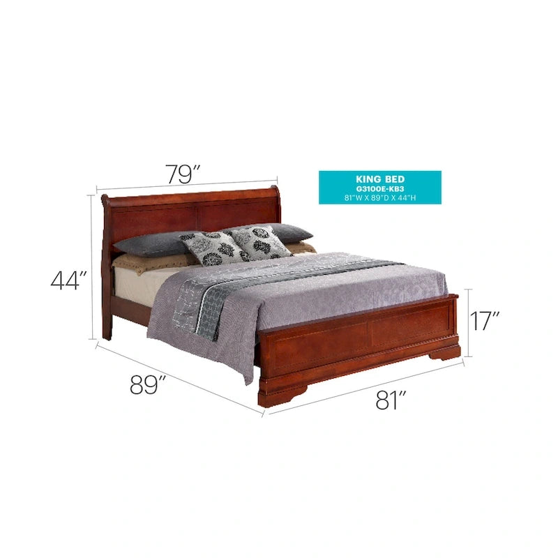 Letto a pannelli King Wood
