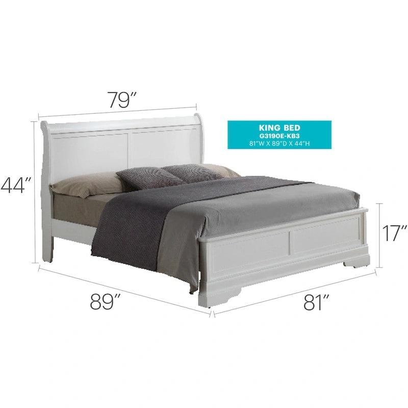 Letto a pannelli King Wood