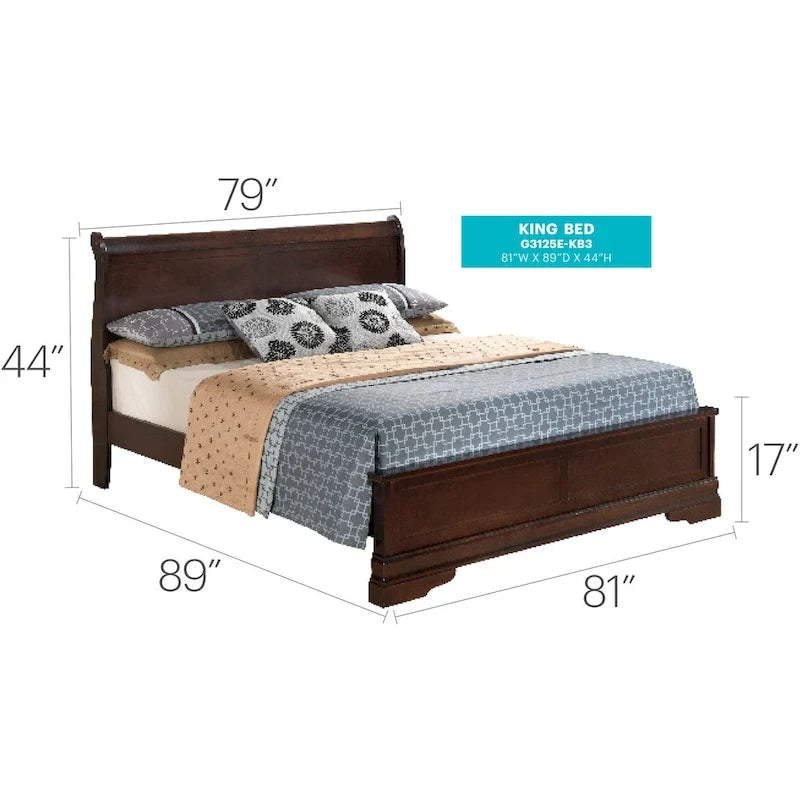 Letto a pannelli King Wood
