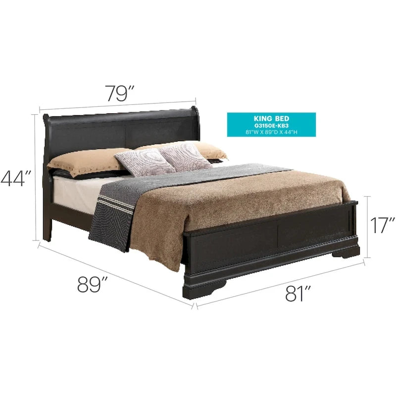 Letto a pannelli King Wood