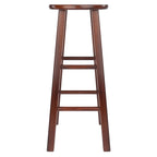 Sgabelli da Bar, Set da 2 Pezzi, Noce