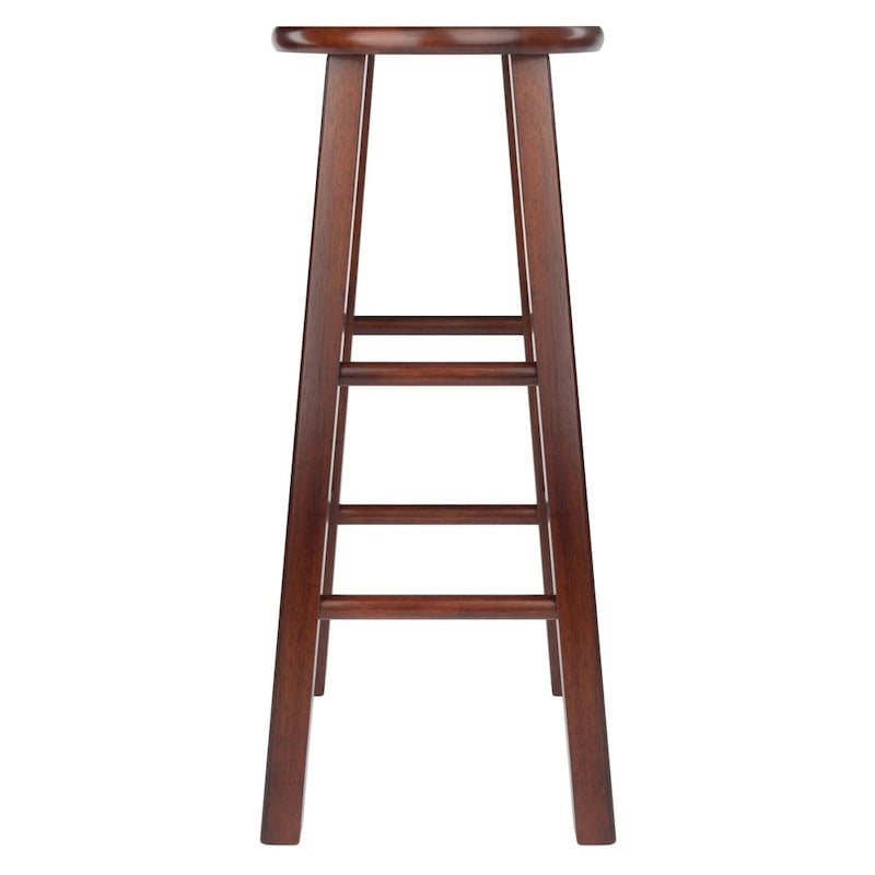 Sgabelli da Bar, Set da 2 Pezzi, Noce