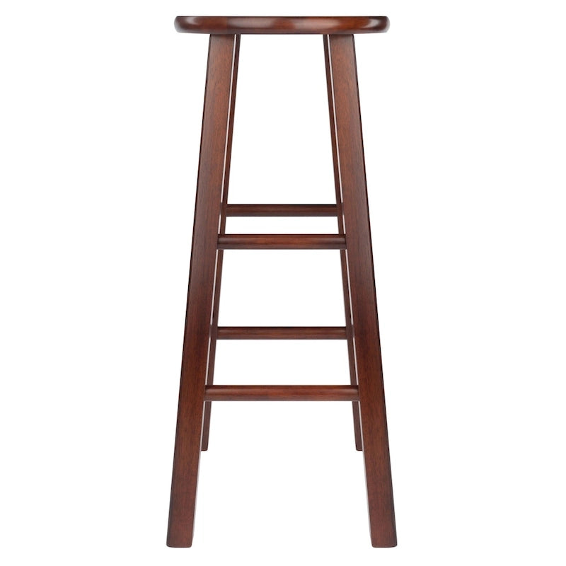 Sgabelli da Bar, Set da 2 Pezzi, Noce