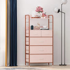 Cassettiera a 5 cassetti per camera da letto con ripiano