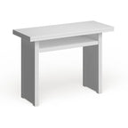 Kleberg White Convertible Console to Dining Table