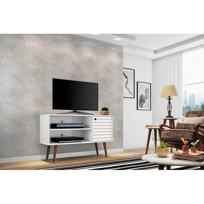 Mobile consolle multimediale Mid-Century Modern con contenitore
