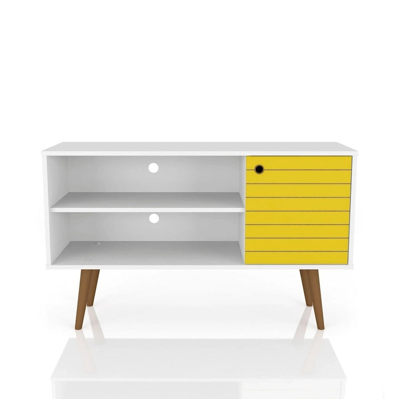Mobile consolle multimediale Mid-Century Modern con contenitore