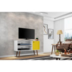 Mobile consolle multimediale Mid-Century Modern con contenitore