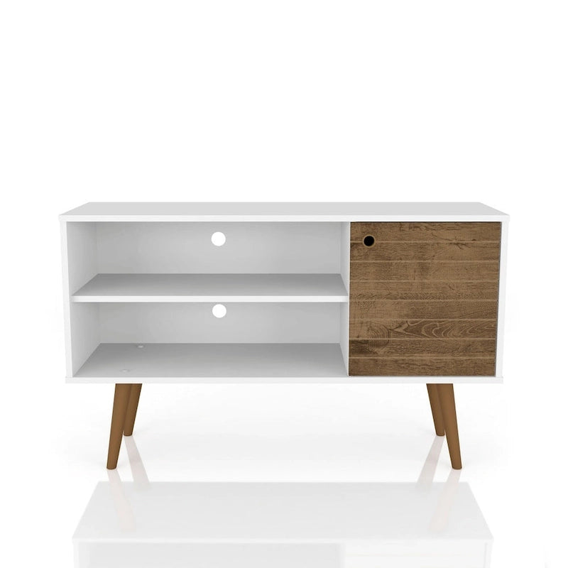 Mobile consolle multimediale Mid-Century Modern con contenitore