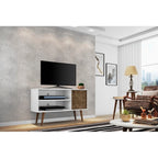 Mobile consolle multimediale Mid-Century Modern con contenitore