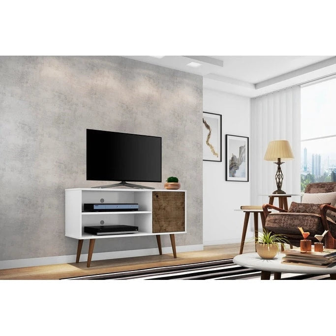 Mobile consolle multimediale Mid-Century Modern con contenitore