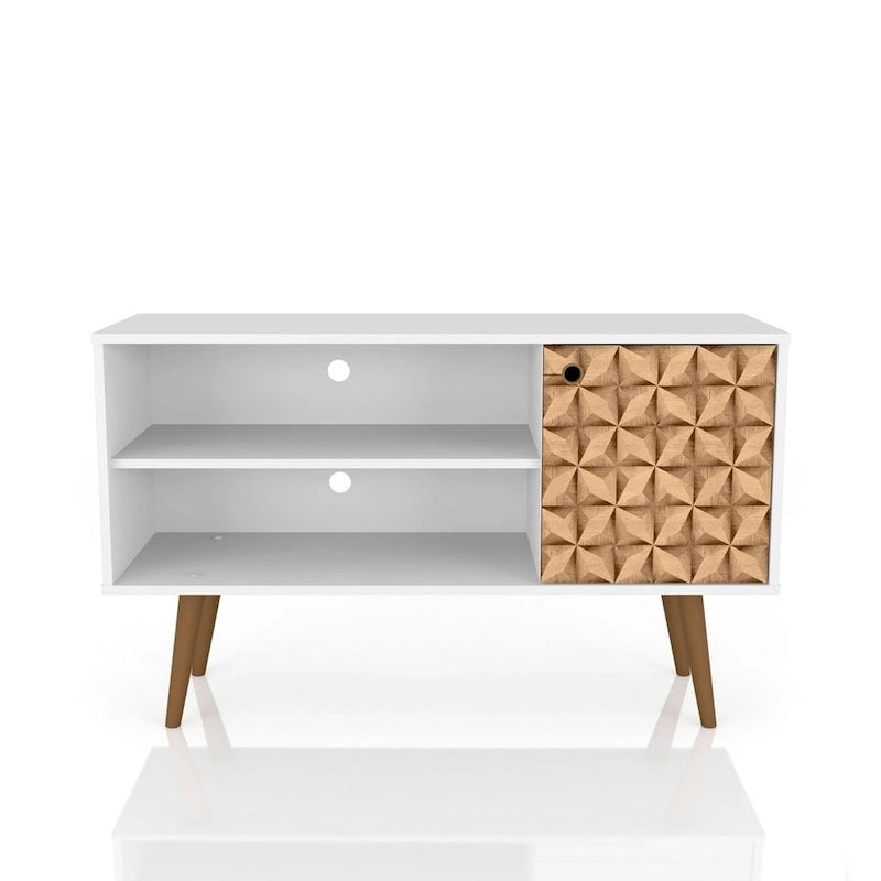 Mobile consolle multimediale Mid-Century Modern con contenitore