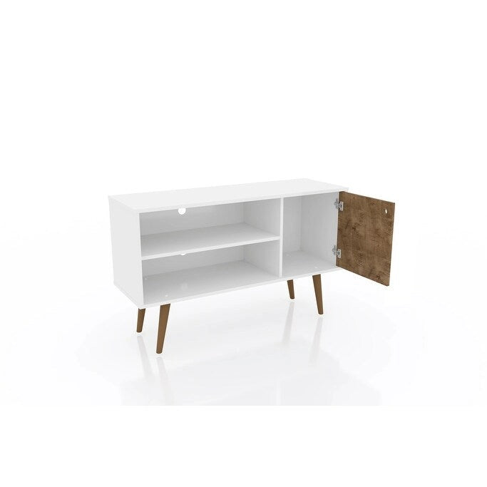 Mobile consolle multimediale Mid-Century Modern con contenitore