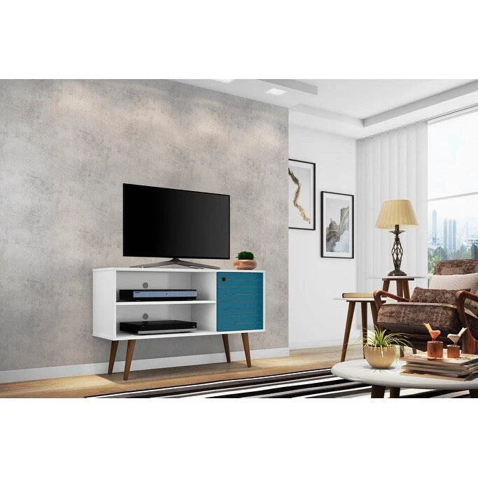 Mobile consolle multimediale Mid-Century Modern con contenitore