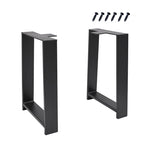 H Type Square Tube Heavy Duty Table Legs 16 Height Legs for Furniture