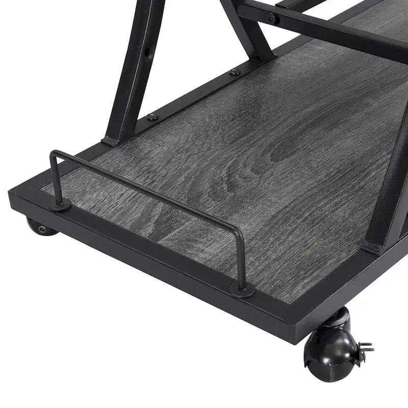 Carrello Bar Industriale Carrello Bar e Servizio da Cucina per la Casa con Ruote