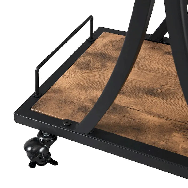 Carrello Bar Industriale Carrello Bar e Servizio da Cucina per la Casa con Ruote